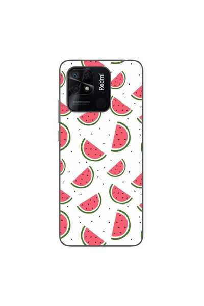 OEM Case compatible with Xiaomi Redmi 10C Silicone Gel Tpu Model Watermelons ...