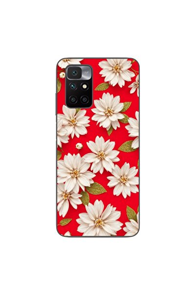 OEM Husa compatibila cu Xiaomi Redmi 10 Silicon Gel Tpu Model White Flowers o...
