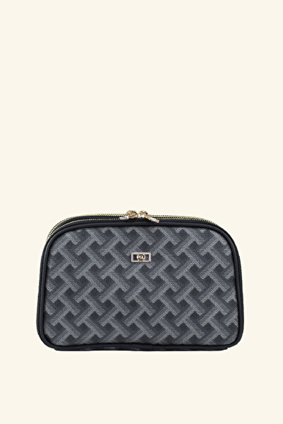 birizmoda Women's Patterned Leather Design Strap Hand and Shoulder Bag - Black