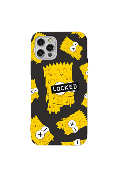 Other Apple iPhone 13 Pro Bart Simpson Black Colored Silicone TPU Θήκη
