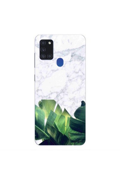 Other Samsung A21S Marble Laves Transparent Silicone TPU Θήκη