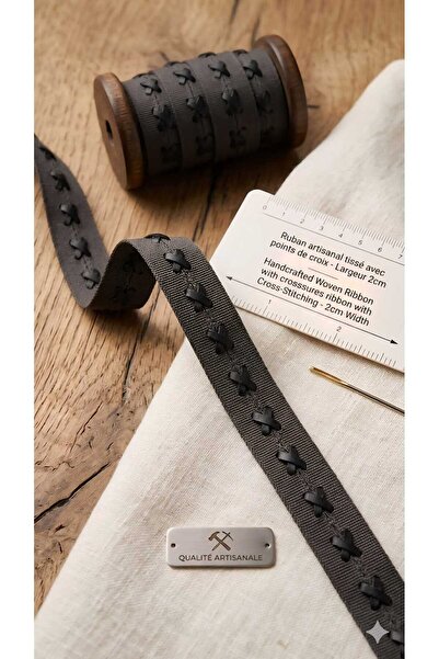 satab French Special Design Leather Ribbon -2Cm -25Meters