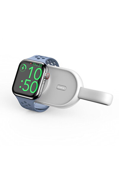 Veger Baterie portabila SmartWatch W0102, 1200 mAh, USB-C, Alb