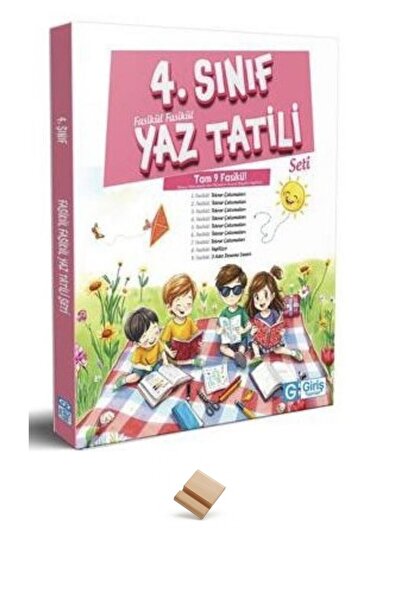Giriş Yayınları Giriş 4. Sınıf Yaz Tatili Seti Fasikül Fasikül ve Telefon Standı