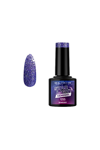 Elixir STAR LIGHT SEMI GEL (ΗΜΙΜΟΝΙΜΟ ΒΕΡΝΙΚΙ) -1255 (DEWBERRY) 8ML