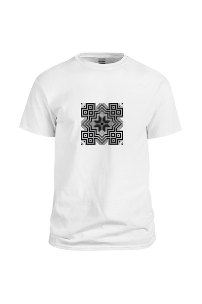 Leistung C&R t-shirt with traditional motifs from Suceava Bucovina county, mo...