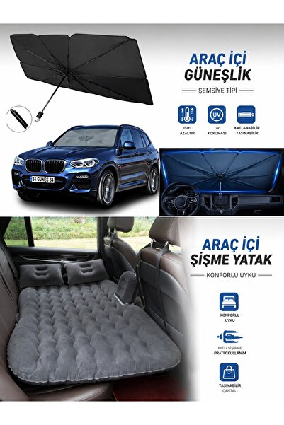 Parmend Life In-Car Bed and Car Windshield Sunshade