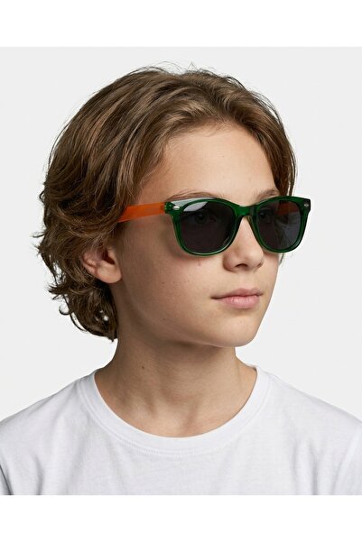 funeyes Boy's Girl's Green Orange Polarized Sunglasses Age Range 6-9 Years