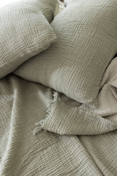 COMO HOME Muslin 100% Cotton Double Bedspread / Pike 230X240 cm