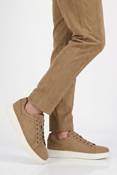 AYAKMOD Kum Nubuck Genuine Leather Large Size Men's Casual Shoes 2516 m