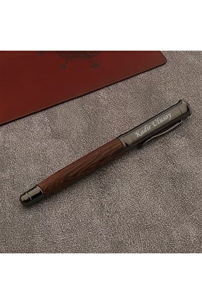Hediye Vakti Company-Specific Logo Ballpoint Pen and Wooden Box Set |   Business Gift