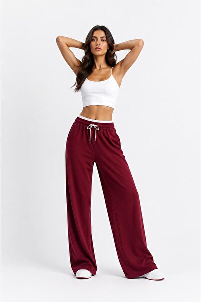ikomteks Waist Elastic Detailed Comfortable Fit Pants