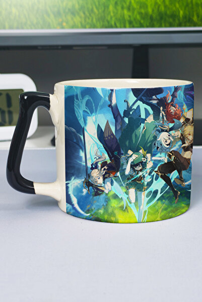 ZipZap Venti Genshin Impact Printed Ceramic Luxury Mug (1 Piece) Special Blac...