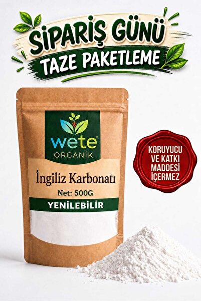 wete organik Karbonat İngiliz Karbonatı Yenilebilir 500 gr