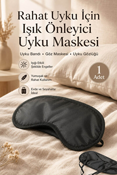 Anadolu Saray Işık Önleyici Rahat Uyku Maskesi Göz Bandı Uyku Gözlüğü Seyahat...
