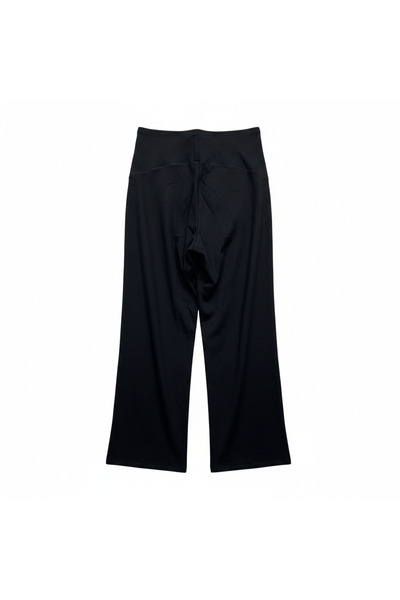 esmara Women's Black Cotton Maternity Wide Leg Trousers XL