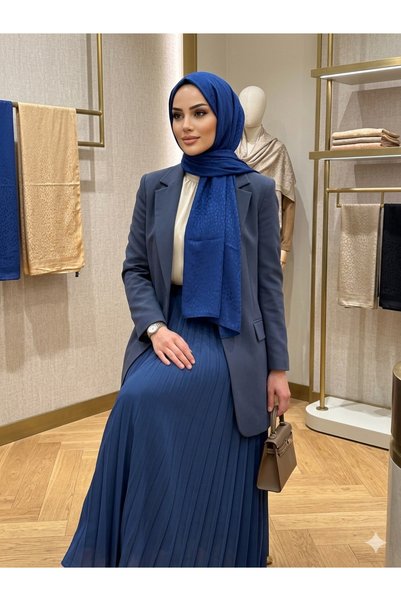 Larissa Şal شال فالينستون من قماش الكريب - مناسب للاستخدام اليومي، مضاد للانز...