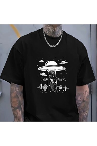 classy moda Άνετη εφαρμογή, Oversize, Μίνιμαλ μπλούζα με στάμπα μπροστά, κοντ...
