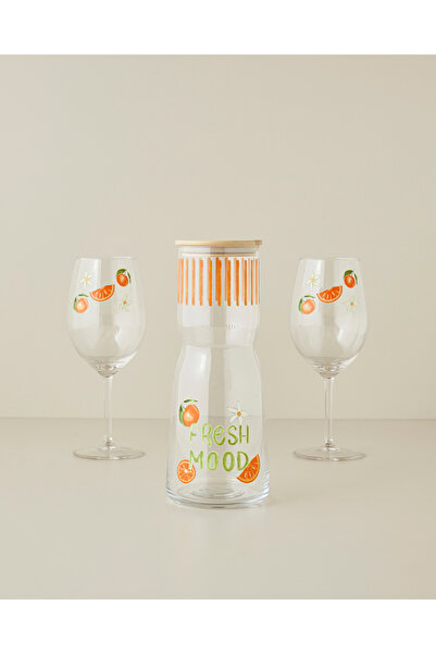 English Home Sunset Fizz Cam 3'lü Kokteyl Bardak 1000 ml + 540 ml Renkli