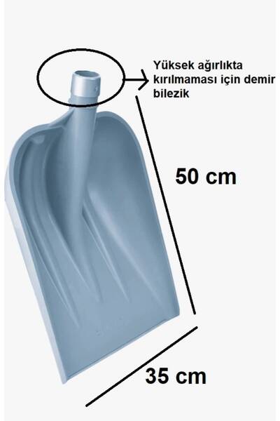 fiba teknik FARYAP KÜREĞİ PLASTİK 50cmX35CM