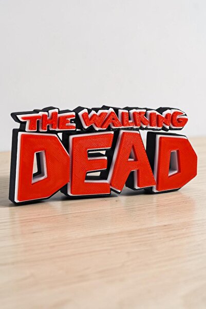 Hunga The Walking Dead Logo - Raf Dekoru - Masa Üstü Dekor