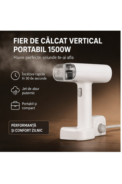 OEM Fier de Călcat Vertical Portabil 1500W, Abur Rapid