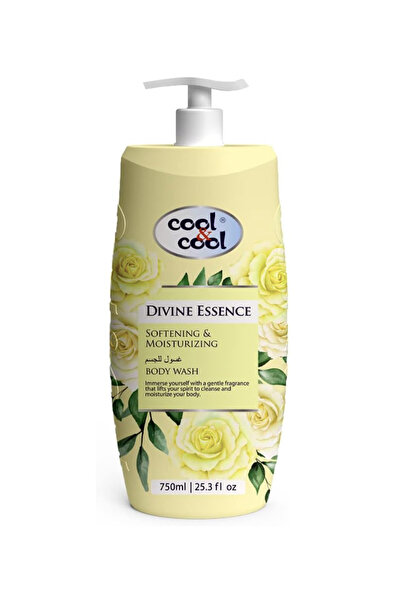 COOL & COOL غسول الجسم ديفاين 750 مل - فيتامين إي، مضاد للبكتيريا، ملطف للبشر...