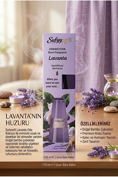 safestore Lavanta Özlü Çubuklu Oda Kokusu (Reed Diffuser) - 110 ml