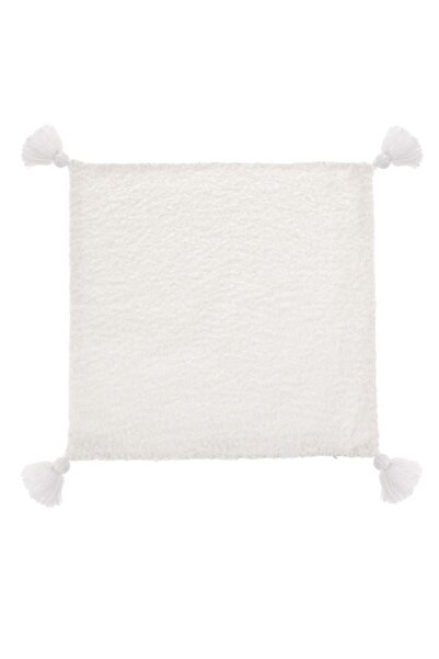 OEM Decorative Pillowcase , White, 40 x 40, Tasseled, with zipper, sofa/bed, ...