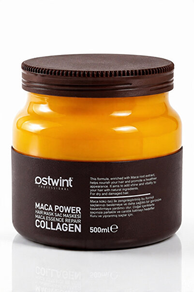 Ostwint Maca Power Collagen Saç Maskesi 500 ml Maca Özlü Onarım • Yoğun Besle...