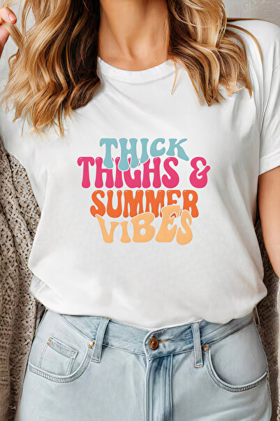 Sarah's Boutique Women's T-shirt – 100% cotton – Thick Thighs
