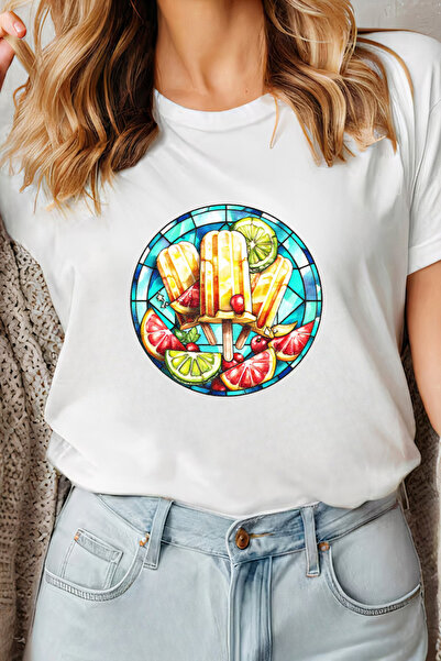 Sarah's Boutique Women's T-shirt – 100% cotton – Stained Popsicle