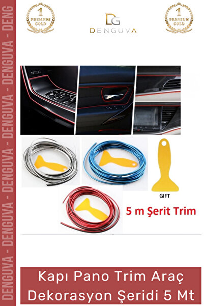 Denguva #OtoDekor İç Trim Galvanik Şerit Pano Süsleme Esnek PVC Lüks Aksesuar...