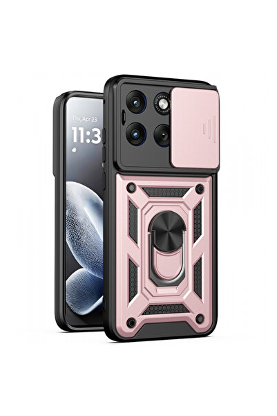 Techsuit Husa pentru Motorola Edge 70 Fusion, Techsuit, CamShield, Roz Aurie