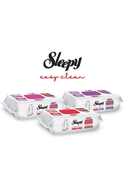 Sleepy Set Servetele umede Easy Clean otet alb si bicarbonat, extra large, cu...