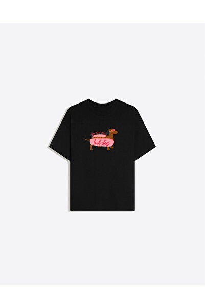 Disante Είσαι ένα γυναικείο μπλουζάκι με στάμπα  "one hot dog ", με λαιμόκοψη...
