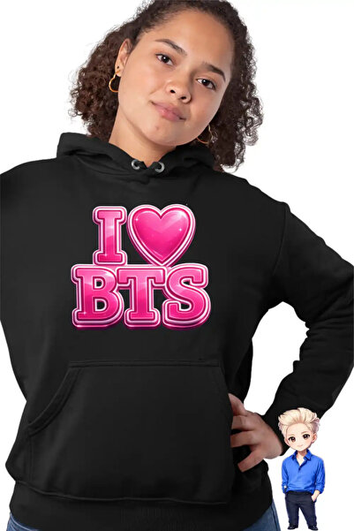 OEM Women's Hoodie I Love BTS Bangtan K-Pop
