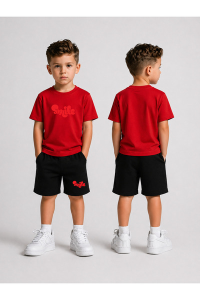LORVEX Set pantaloni scurți pentru copii Băieți (pantaloni scurți - tricou) C...