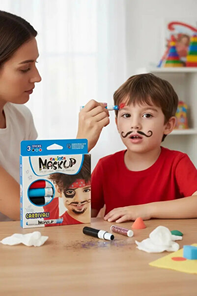Miniso Face paint 3-pack - fun designs with vibrant colors