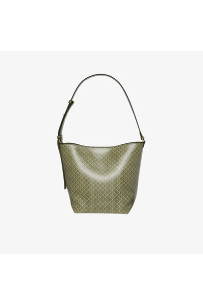 Calvin Klein Emblem Medium Bucket Kadın Yeşil El Çantası