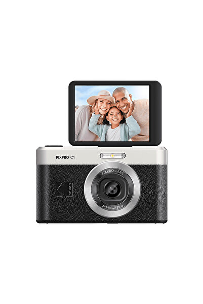 Kodak Pixpro C1 Dijital Fotoğraf Makinesi Retro Siyah