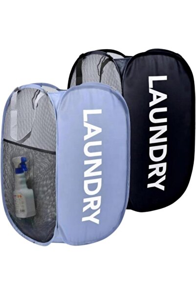 ARABIQO Pop-Up Laundry Hamper – Collapsible Mesh Laundry Basket with Durable ...