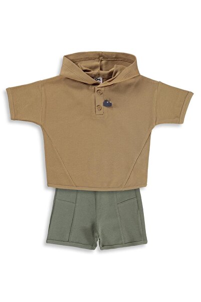 Civil Baby Kapüşonlu 6-18 Ay Takım - Kahverengi