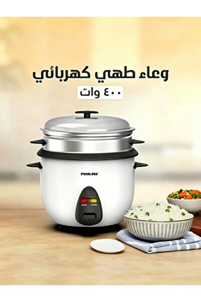 Kijarda قدر طهي أرز كهربائي متعدد الوظائف، وعاء طهي مزدوج الطبقات مع صينية بخ...