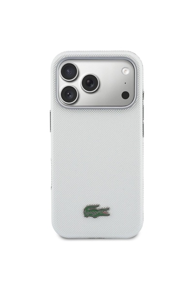 Lacoste Husă Semi Wrap Petit Pique MagSafe pentru iPhone 17 Pro