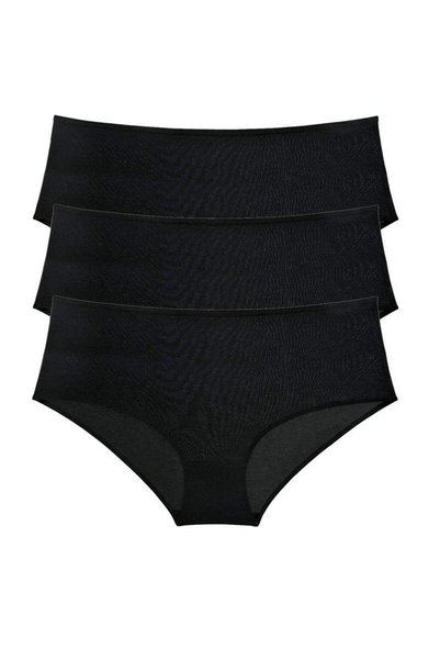 Mestore 3 Pieces Women's High Waist Bato Panties Black