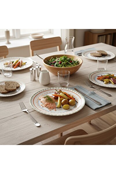 Porland Digital Pattern 12-Piece Serving Plate 25cm Mira