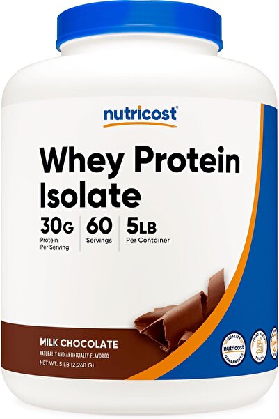 Nutricost Whey Protein Isolate Powder Milk Chocolate 5lb