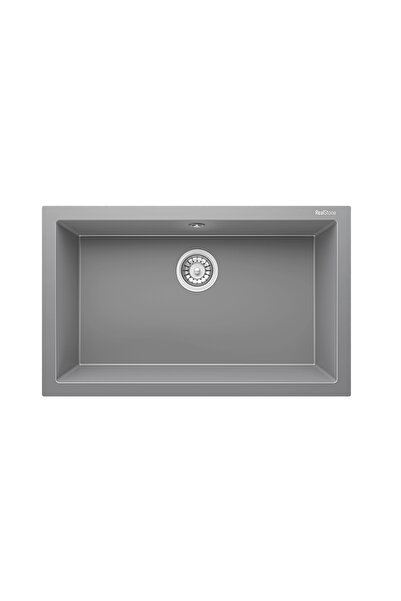 RealStone REAL STONE K13 GORDION 77 GRİ GRANİT EVİYE