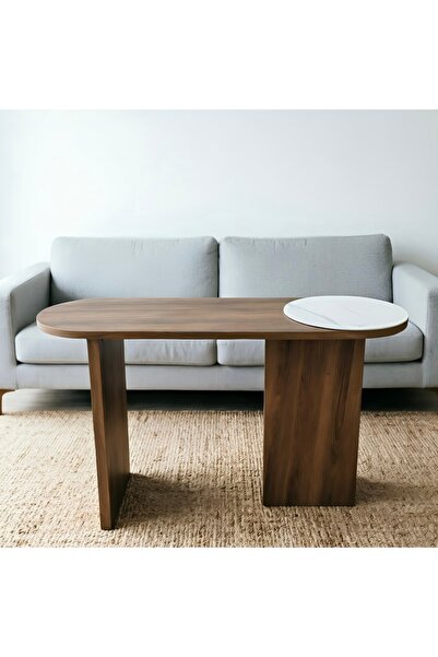 Bleco Minimalist Double-Leg Accent Table (2-Color Version)